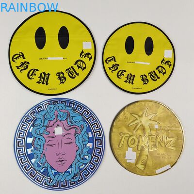 Onregelmatige 3.5g 7g Mylar zakken met rits in Printing Aluminium folie geurbestendige eetbare plastic zak