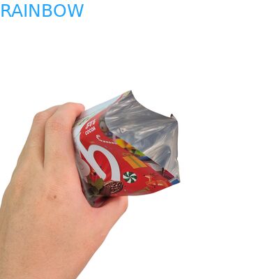 Biologisch afbreekbare voedselgraad snack verpakking warmte afdichting aluminiumfolie ritszak voor noten thee koffie huisdiervoeding