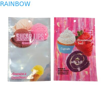 Op maat gemaakte zelfverzegelbare vochtbestendige hitteverzegelde rits transparante voorzijde aluminiumfolie achterzijde Mylar plastic zak voor suiker