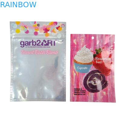 Op maat gemaakte zelfverzegelbare vochtbestendige hitteverzegelde rits transparante voorzijde aluminiumfolie achterzijde Mylar plastic zak voor suiker