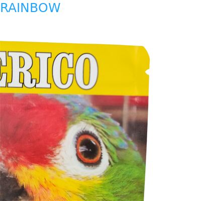 Op maat gemaakte zelfverzegelbare vochtbestendige hitteverzegelde rits transparante voorzijde aluminiumfolie achterzijde Mylar plastic zak voor suiker