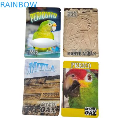 Op maat gemaakte zelfverzegelbare vochtbestendige hitteverzegelde rits transparante voorzijde aluminiumfolie achterzijde Mylar plastic zak voor suiker