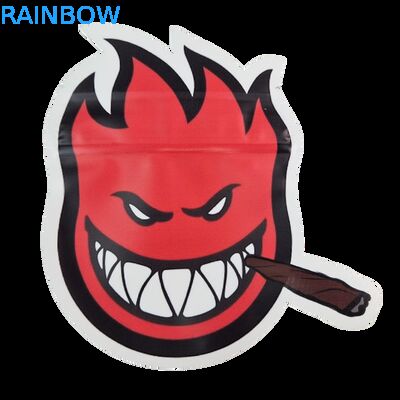 Eetbaar Cali 3,5 g 7 g Mylar Ziplock Soft Touch Geurvast Onregelmatig Gevormd Koekje Die Cut Verpakking Plastic Sachet Bag