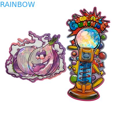 Die Cut 3.5g Plastic Bag Glossy Zipper Mylar Voor Gummy Herb Candy Verpakking Reukvrij Glossy oppervlak