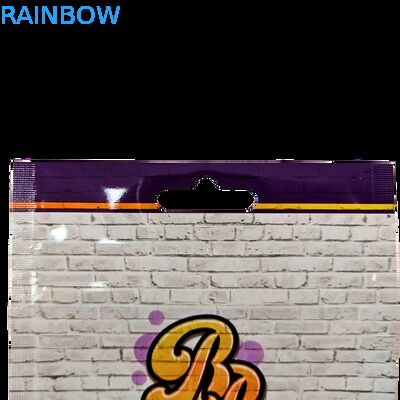 Die Cut 3.5g Plastic Bag Glossy Zipper Mylar Voor Gummy Herb Candy Verpakking Reukvrij Glossy oppervlak