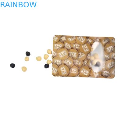 Standaardzakverpakking met 3-zijdige afdichting, plat, herbruikbaar, met ritssluiting, venster, mylar, aluminiumfolie, herbruikbare plastic zakken