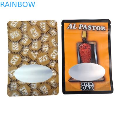 Standaardzakverpakking met 3-zijdige afdichting, plat, herbruikbaar, met ritssluiting, venster, mylar, aluminiumfolie, herbruikbare plastic zakken