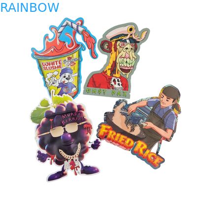 Onregelmatige, hervergrendelbare, 3,5 g kinderdichte Mylar-zakken Digitaal afgedrukt PET Ziplock verpakking voor eetbare gummy cookies