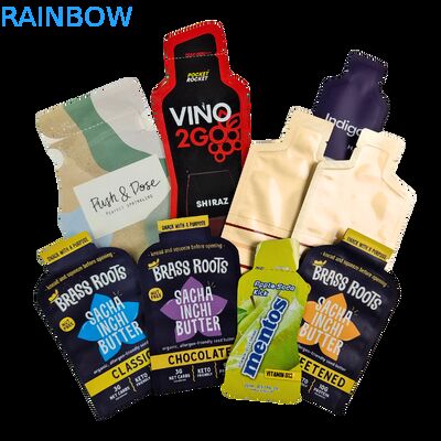 Digitaal drukwerk op maat Warm stempelen Plastic verpakkingszak 5ml 10ml 30ml Kleine steekproefzak op maat