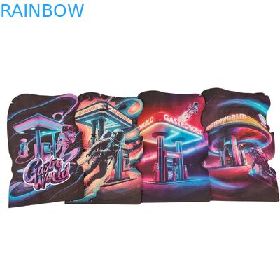 Onregelmatige Vorm Gestanst Mylar Zakken Voor Koekjes, Gummies, Tabak, PET Plastic Zak Met Kindveilige Ritssluiting