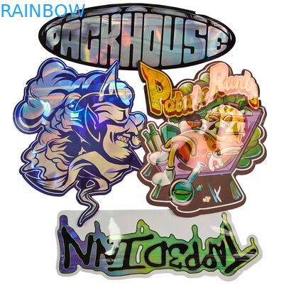 Warm te koop Glanzende Die Cut Mylar Bag Met Zipper Eetbare Geurvast 3.5 7g 14g 28g Champignon Gummies Custom Printing Plastic Bag