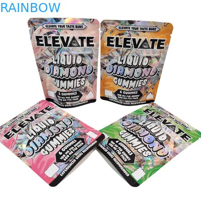3.5g Mylar Bags Mushroom Extract Gummies Verpakking Doypack Wtih Zipper Geurvast Stand Up Pouch