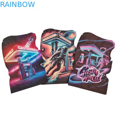 Op maat gesneden Mylar-zakken 3.5g-28g met kind-proof rits