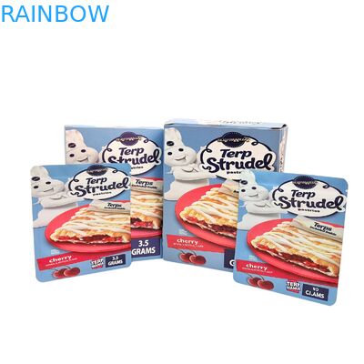 Op maat gemaakte 3,5g 7g 14g geurwerende Mylar zakken met dozen