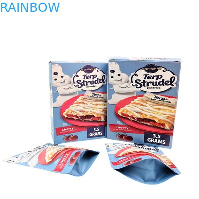 Op maat gemaakte 3,5g 7g 14g geurwerende Mylar zakken met dozen