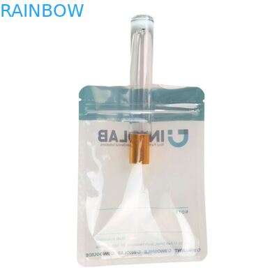 Aanpasbare Logo Ritssluiting Zak voor Tandheelkundige Aligners met Heat Sealing en Enkele Zijde Transparante Mylar Plastic Zak