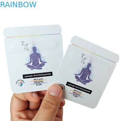 Aangepaste maten warmte-verzegelde cosmetische sample zakje van aluminiumfolie met aangepast logo