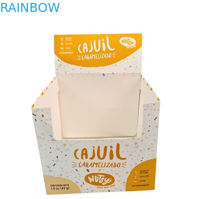 Custom Retail Display Opvouwbare 3,5g papieren doos voor ontbijt Instant gedroogd fruit noten Graan Cereal Food Packaging