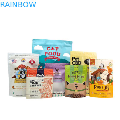 Milieuvriendelijke Herbruikbare Stand-Up Pouch met 50-200 micron dikte voor Verpakking van Dierenvoeding