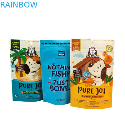 Milieuvriendelijke Herbruikbare Stand-Up Pouch met 50-200 micron dikte voor Verpakking van Dierenvoeding