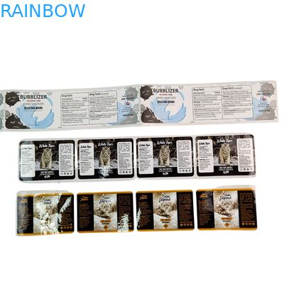 Kleefstof vinyl pvc papier sticker waterdicht uv hologram gedrukt gepersonaliseerd logo verpakking etiketten voor scrapbook papier