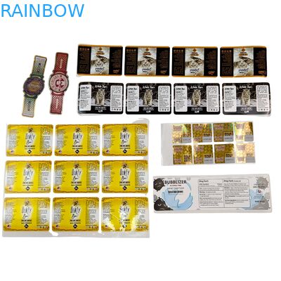 Kleefstof vinyl pvc papier sticker waterdicht uv hologram gedrukt gepersonaliseerd logo verpakking etiketten voor scrapbook papier