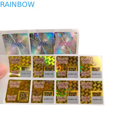 Kleefstof vinyl pvc papier sticker waterdicht uv hologram gedrukt gepersonaliseerd logo verpakking etiketten voor scrapbook papier