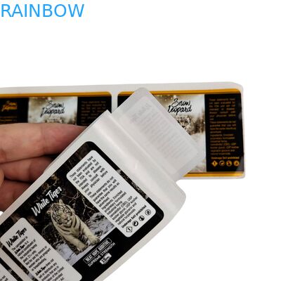 PVC Zelfklevend Vinyl PVC Papier Sticker Waterdicht UV Hologram Gedrukt Zelfklevend Rol Etiket Verpakkingsetiketten