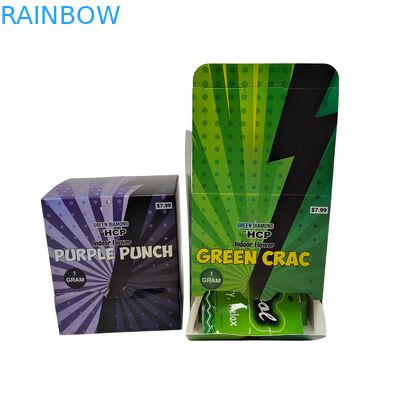 Op maat gemaakte papieren dozen voor voor snackkoekjes Energy Bar Cosmetische snoeppakket Kraft Retail Karton Teller Display Box