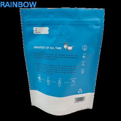 Gravure Printed Back Side Sealed Plastic Bags Valve Stand Pouch Pet Food Bag Resealable Moisture Proof Zip Pocket Dog Cat Snacks