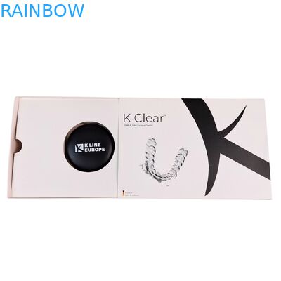 Fabriek Aangepaste Maat Biologisch Afbreekbare Mappen Kraftpapier Lege Tanden Aligners Cases Horloge Sieraden Geschenk Magnetische Doos met Embossing