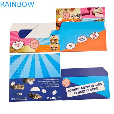 Gepersonaliseerd logo Biodegradable Warm Stamping Display Box voor Chocolate Candy Counter Cardboard Display