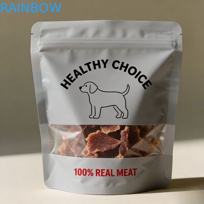 Gepersonaliseerde hervergrendelbare vochtbestendige voedingsmiddelen voor huisdieren Stand Up Pouch Mylar Bag voor honden snacks