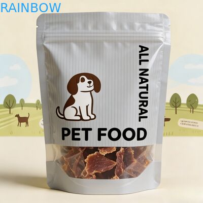 Gepersonaliseerde hervergrendelbare vochtbestendige voedingsmiddelen voor huisdieren Stand Up Pouch Mylar Bag voor honden snacks
