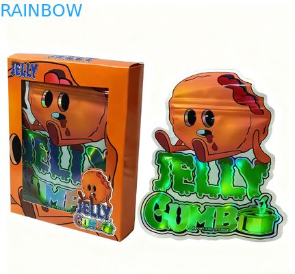 Op maat bedrukte 3,5g hersluitbare Mylar zakken voor snackverpakkingen Staande zakjes