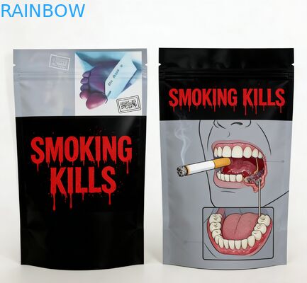 Op maat gedrukte voedselkwaliteit geurbestendige Mylar Ziplock Bag Stand Up Pouch voor snackverpakking