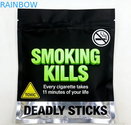 Hersluitbare 3 zijafdichting 25g 30g 40g 50g 100g Roken Blad Sigarettenzak Rolling Tabakszakje Met Rits