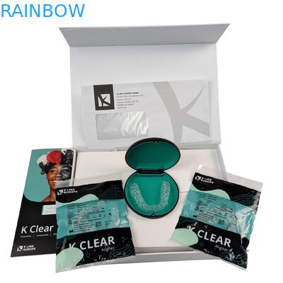 Op Maat Gemaakte Luxe Magnetische Tandbeugel Kit Doos met 350g Dikte Orthodontische Aligner Verpakkingsdoos
