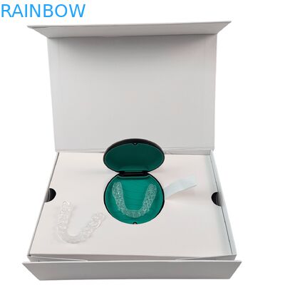 Gepersonaliseerde logo tandheelkundige beugels Kit Box Orthodontic Aligner Packaging Box Met Paper Inbreng Tanden Aligner Packaging Box