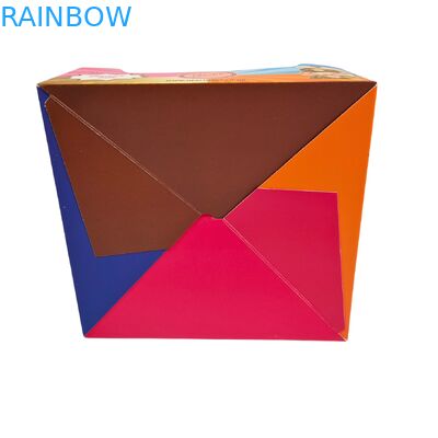 Op maat bedrukte kartonnen displaydoos met 350g dikte en hot stamping voor retail snackverpakkingen