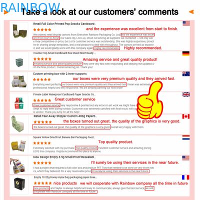 Papierdoos op maat met helder venster en dikte 350 g voor voedselverpakkingen