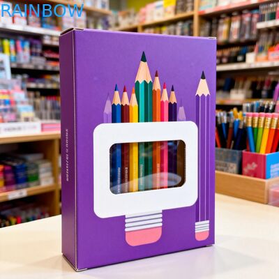 Papierdoos op maat met helder venster en dikte 350 g voor voedselverpakkingen