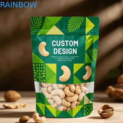 Hoogwaardige digitale bedrukking op maat, gerecyclede plastic voedselverpakkingszak met heatseal stand-up pouch