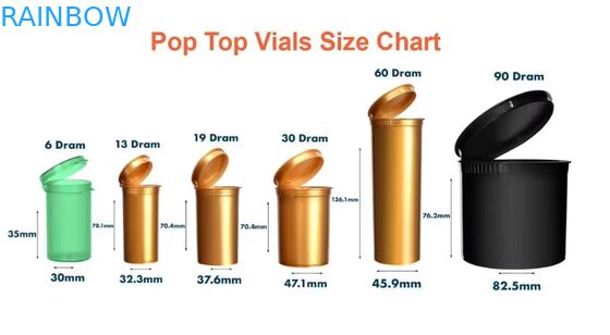 Aangepaste Kleuren 80mm 98mm 109mm 116mm Kindveilig Knijp-Pop Top Tubes Plastic Pre-Packing Rolling Tube Met Etiketsticker