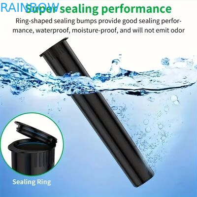 Aangepaste Kleuren 80mm 98mm 109mm 116mm Kindveilig Knijp-Pop Top Tubes Plastic Pre-Packing Rolling Tube Met Etiketsticker