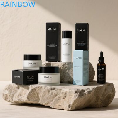 Op maat gemaakte luxe witte kartonnen dozen voor parfumfles 50 ml 100 ml doos bovendoorlading parfum set met premium cadeaubon