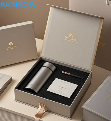 Custom Luxury Biodegradable 350g Dikte Karton Papier Doos Verpakkingsmap voor Hoodie Schoenen Kleding Verschepen Geschenk