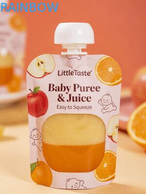 30 ml aangepaste gedrukte voedselkwaliteit spout zak voor baby sap en puree verpakkingen