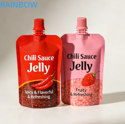 30 ml aangepaste gedrukte voedselkwaliteit spout zak voor baby sap en puree verpakkingen