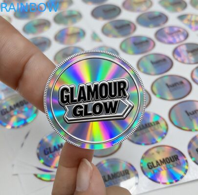 Op maat gesneden waterdichte vinylstickers met holografisch ontwerp OEM-branding Kleeflabels voor cadeautjes en ambachten